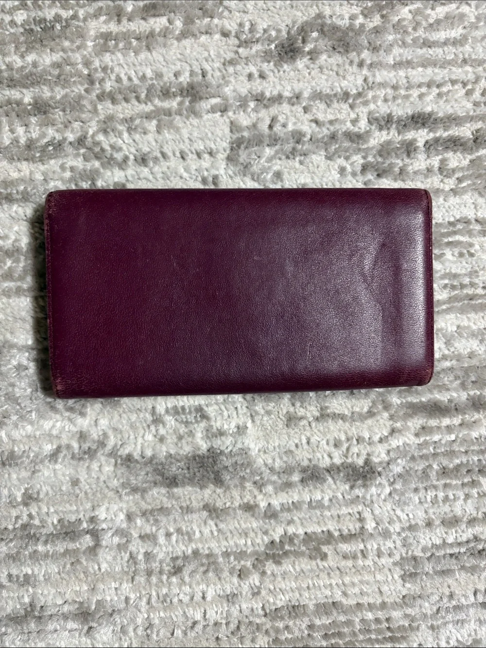 Vivienne Westwood Plum Leather Continental Wallet with Orb Emblem